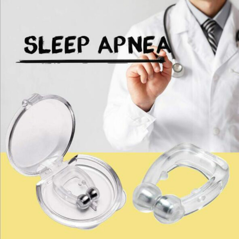 

Silicone Nose Clip Magnetic Anti Snore Stopper Snoring Silent Sleep Aid Device Guard Night Anti Snoring Device Health Care