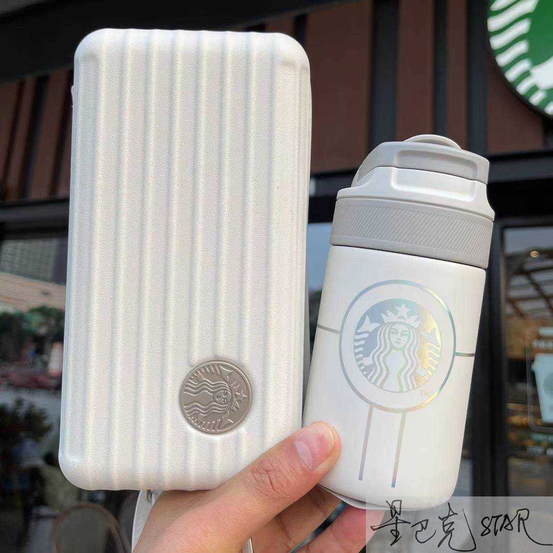 Starbucks cup Tanabata Valentine's Day gift 280ml colorful flip straight drinking straw cup lock thermos cup-image-761002631