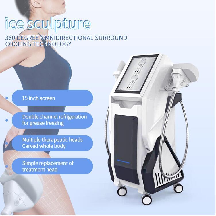 new type 360 Cryo Slimming Freezing Fat removal Cavitation Body Shaping Massage Lipo Laser Slim Vacuum RF Cellulite Reduction Machine