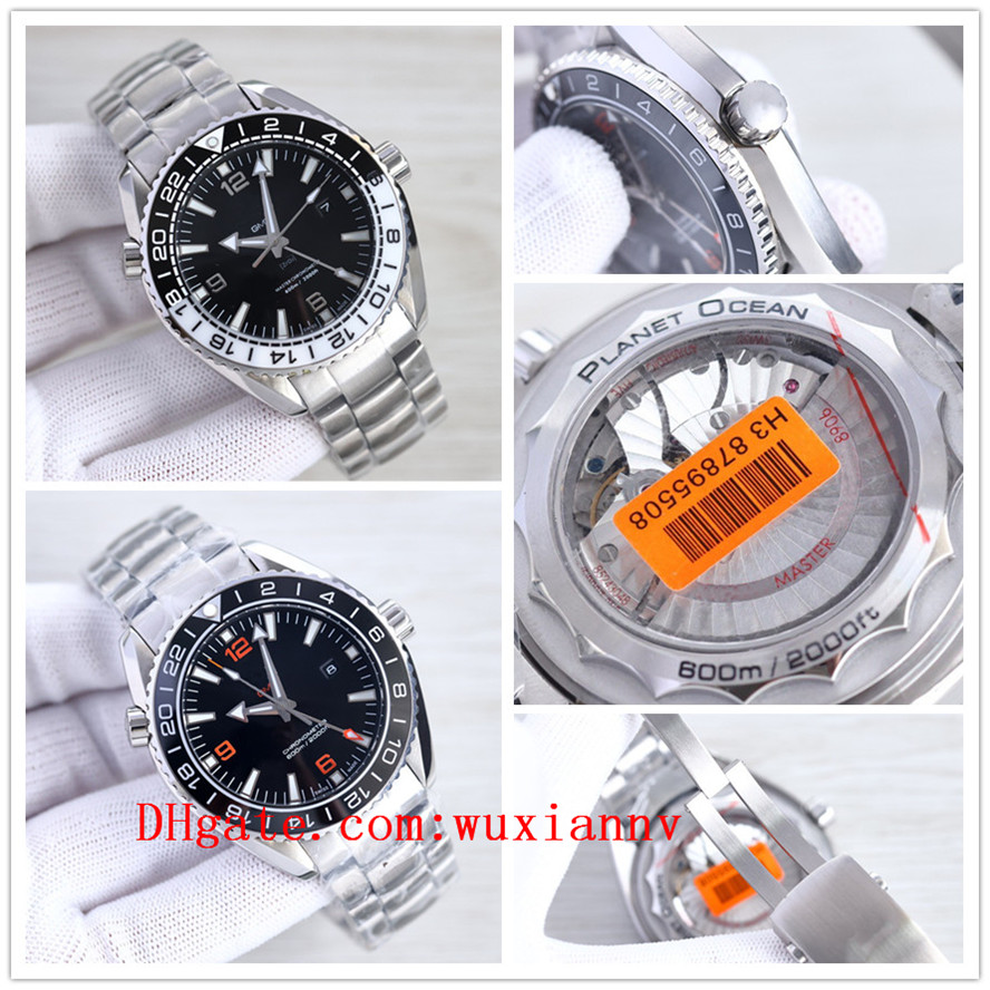 

2022 top quality ceramic bezel luxury business brand boss watches sea 007 master planet ocean man GMT wristwatches james bond mens watch D40490