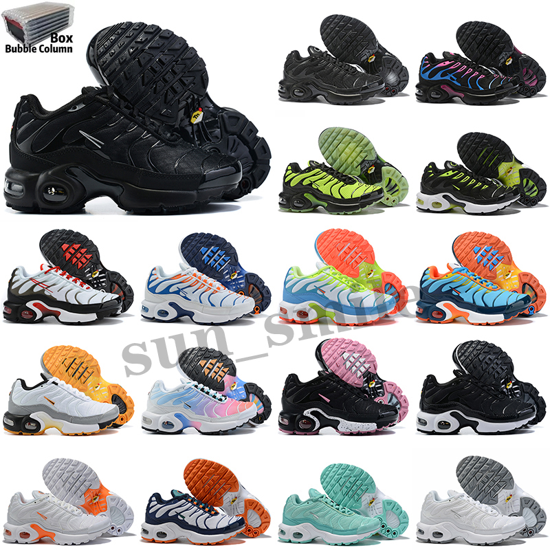 

TN Kids Running Shoes tn enfant Breathable Soft Sports Chaussures Boys Girls Tns Plus Sneakers Youth requin Trainers Size Eur 28-35, Color 19