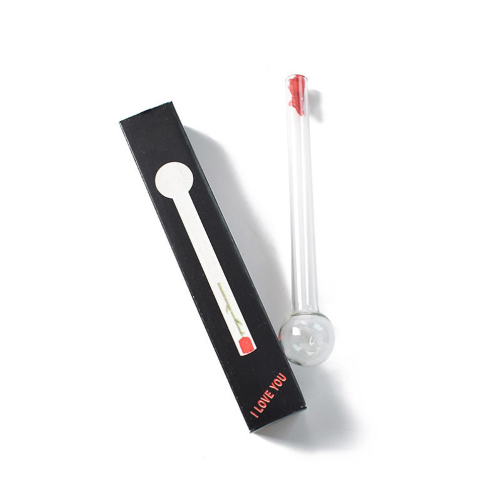 

Display Box Smoking Thick Clear Glass Oil Burner Pipe 150mm 5.91inches Tube Wax Burning pipes Wholesale