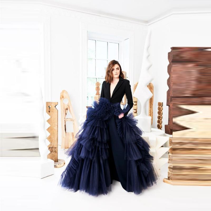 

Skirts Extra Puffy Tulle Skirt For Women Ball Gown Navy Blue Floor Length Maxi Prom Party Ruffled Lush Evening CustomSkirts, Beige