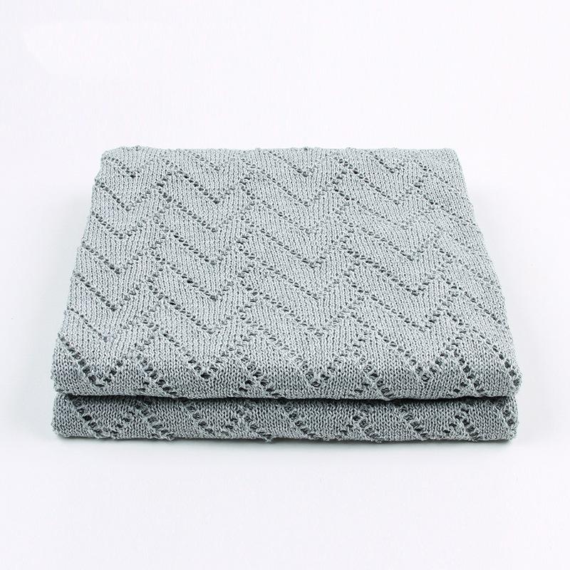 

Blankets & Swaddling Baby Knitted Wrap Infant Swaddle Woolen Born Super Soft Warm Kids Inbakeren Monthly Toddler Bedding CoverBlankets, 82w390 blue