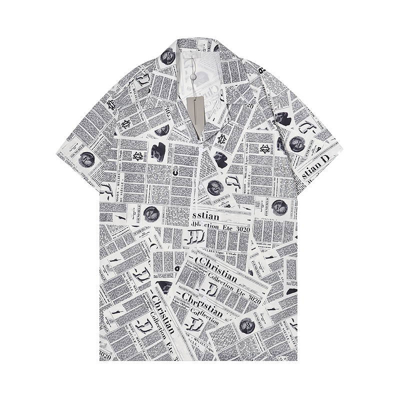 

Designer Shirts Men's Fashion Tiger Letter V silk bowling shirt Casual Men Slim Fit Short Sleeve Dress Shirt M-3XL, Customize