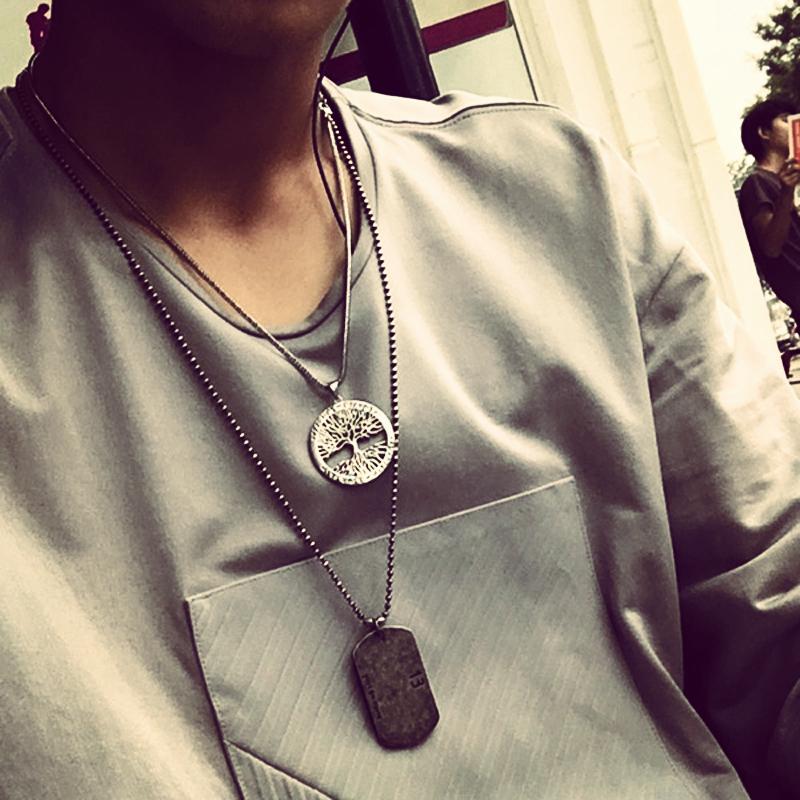 

Pendant Necklaces Mcllroy 316L Stainless Steel Dog Tag Necklace & Bank Simple With 70cm Chain 1314 Style Couple NecklacesPendant