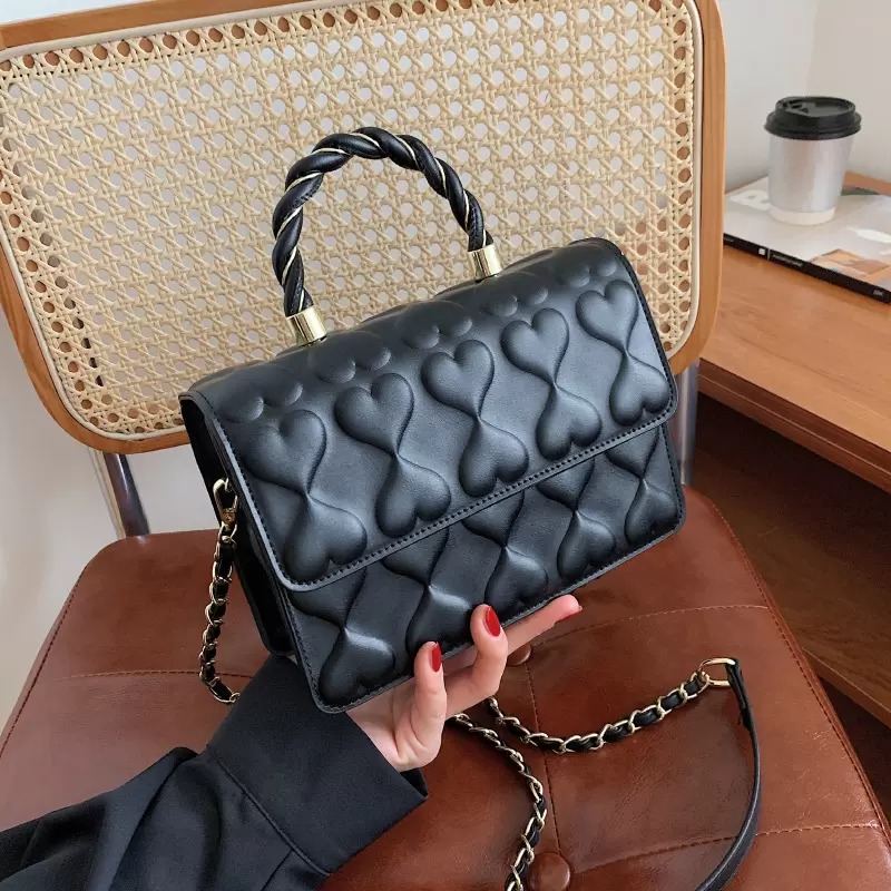 

HBP Cross-border Bag 2021 New Fashion Rhodes Temperament Bags Female Korean Version of The Shoulder Crossbody Handbag, Black