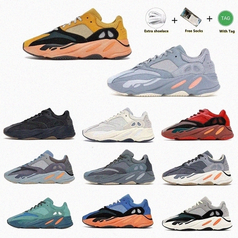 

Casual Shoes running shoe 700 V1 V2 runner Design Original Utility black analog Blue men women sports YEEZIES''700 size 36-46 R8UW#
