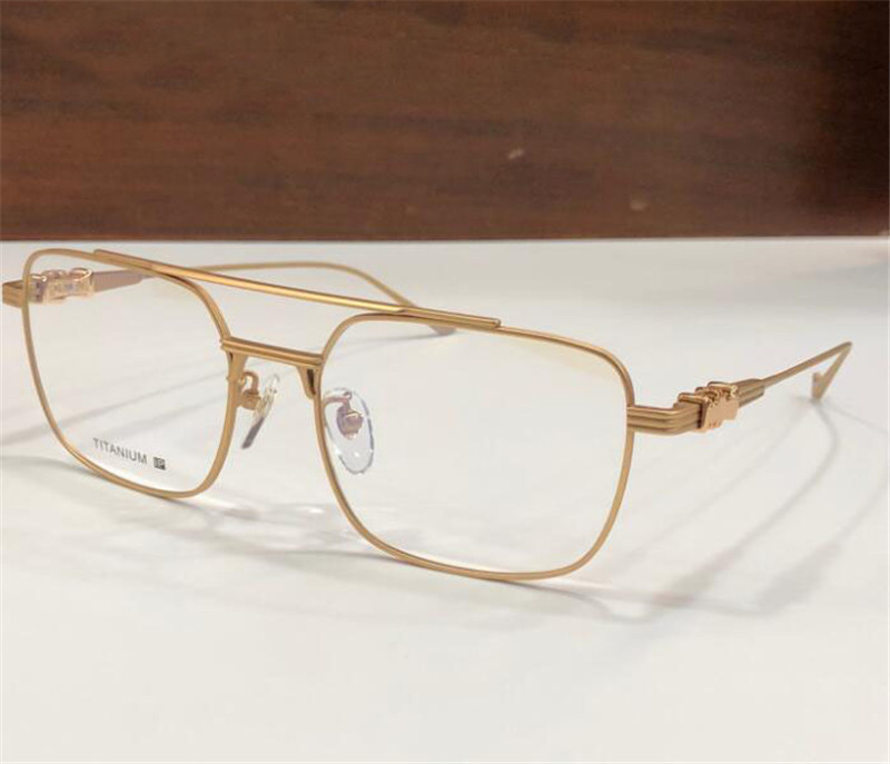 

New optical glasses MAGNUM II design eyewear square titanium frame popular and simple style clear lens top quality with case transparent eyeglasses
