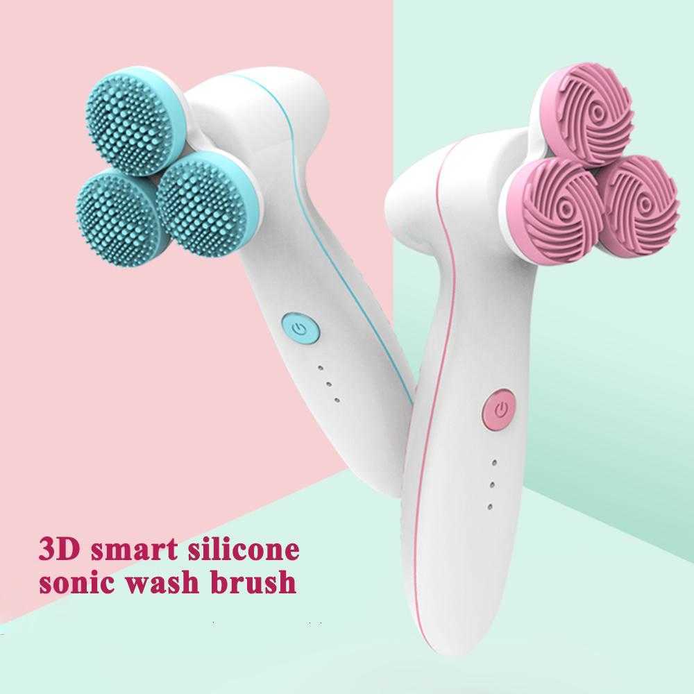 2020 Silicone Facial Cleansing Brush Blackhead Removal Acne Pore Cleanser Machine Peeling Face Washing Brush Device With Base-image-768129561