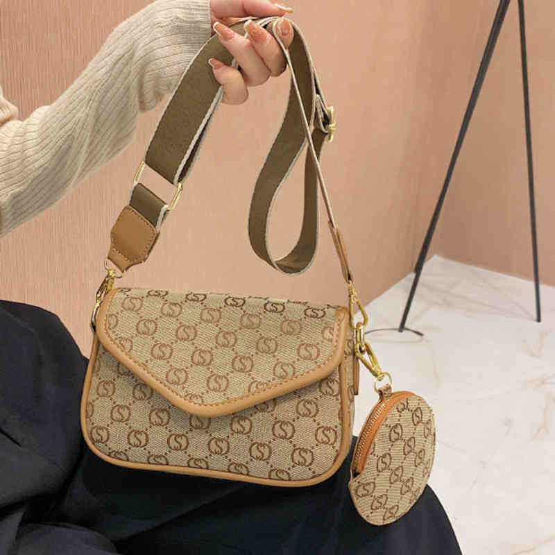 

bag women's new underarm Bag printing versatile One Shoulder Messenger Handbag_6AFB, Brown