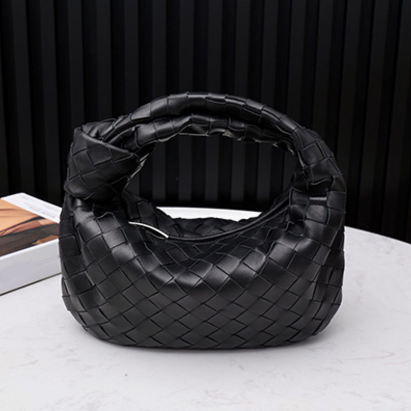 

Luxury Woven Bag Braided Knot Ladies Handbag 100% Soft Genuine Leather Large Capacity Casual Multi functional Wrist Bag Designer Women's Handbags Mini Wallet, Blue