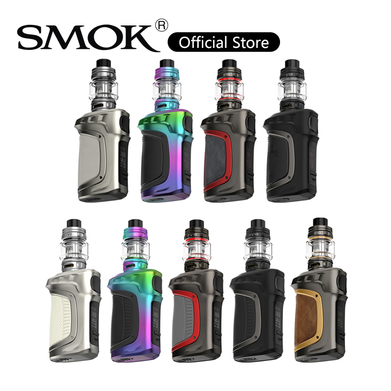 

Smok Mag-18 Kit 230W Mag 18 Vape Mod with 7.5ml TFV18 Tank 0.97 Inch Screen IQ-X Chip Top Filling System 100% Authentic, Black gun metal