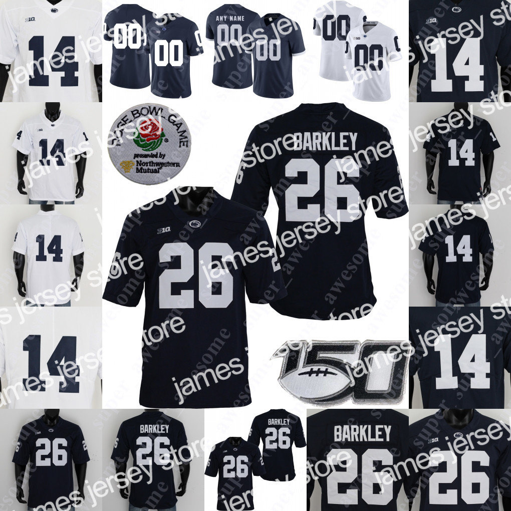 

Penn State Nittany Football Jersey Arnold Ebiketie Joey Porter Jr Castro-Fields Jesse Luketa Curtis Jacobs JiAyir Brown Nick Tarburton Dvon, Navy with name