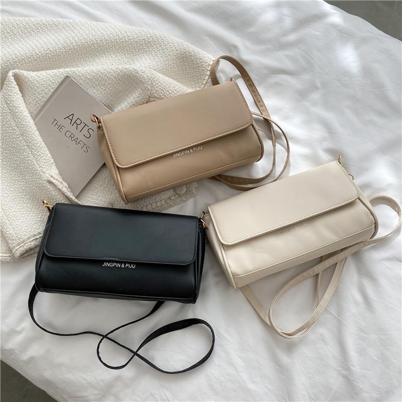 

Evening Bags Fashion Vintage Shoulder Bag For Female Pure Color PU Leather Crossbody Simple Comfortable Elegant Underarm Handbags, Black