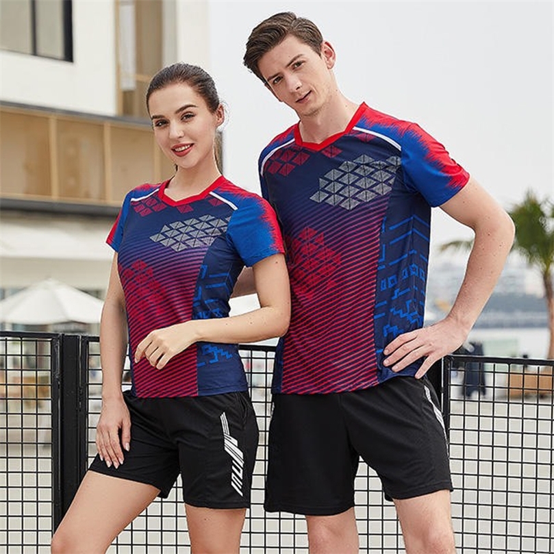 

Tennis shirts Women Men Sports clothes Fashion T Shirt Running Men women short sleeve golf table tennis shirts badminton 220701, Pink women