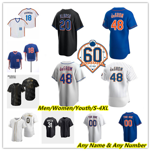 

Custom New NY York Jeff McNeil Jersey Pete Alonso Francisco Lindor Starling Marte Eduardo Escobar Mark Canha Chris Bassitt Carlos Carrasco Travis Jankowski Mets 4XL, Men cool base blue