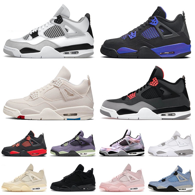 

2022 OG Jumpman 4 4s IV Mens Basketball Shoes Boots Military Black Blue Thunder Canyon Purple Starfish Infrared Shimmer Taupe Haze Trainers Sneakers, 18