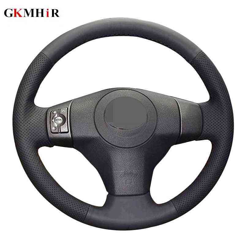 

DIY Hand-stitched Black Artificial Leather Steering Wheel Cover for Toyota Yaris Vios RAV4 2006-2009 Scion XB 2008 H220422