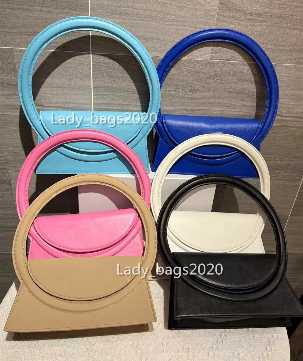

Women Circle Handle Bag Shoulder Axillary Handbag Circular Le Sac Rond Cuir Taille Handbags Wrist Bags Luxury Clutch Features Tote Designer Purse Crossbody Totes, Blue