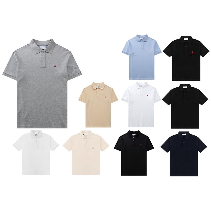 

Mens Polos Designer Polo Heart and A Embroidery On the Chest Cotton Man And Women Tshirts Collar Tops Tee shirt 55, Silical gel