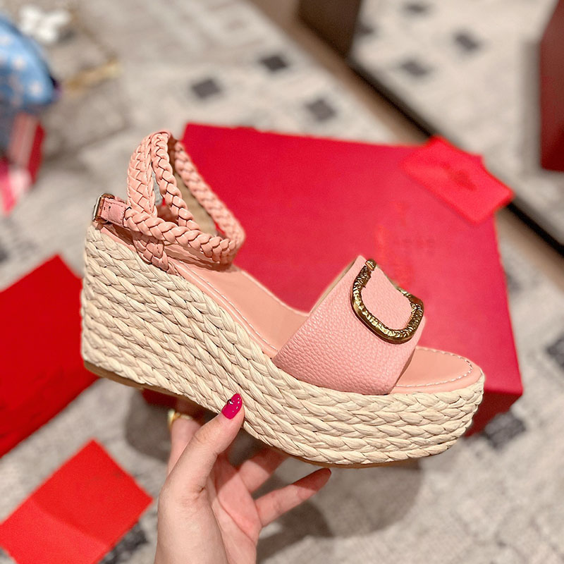 

Wedges Sandal Women designer sandals Heel height 8.5CM Size 35-41 model JSTY01