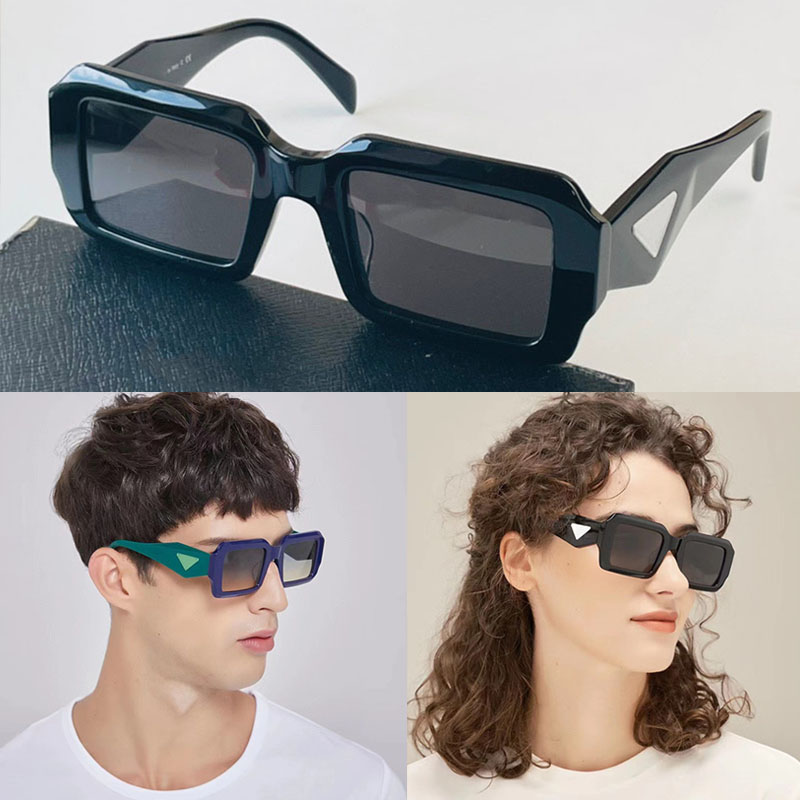 Acetate sunglasses with an oversized geometric design Bond black Eyeglasses PR81WS Women Brand Sun Glasses Men Super Star Celebrity summer Fashion P