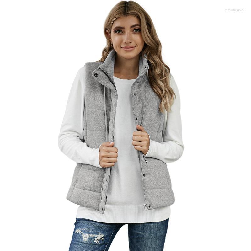

Women' Vests Winter Outdoor Casual Hoodies Ladies Jacket Women Stra22, Gray