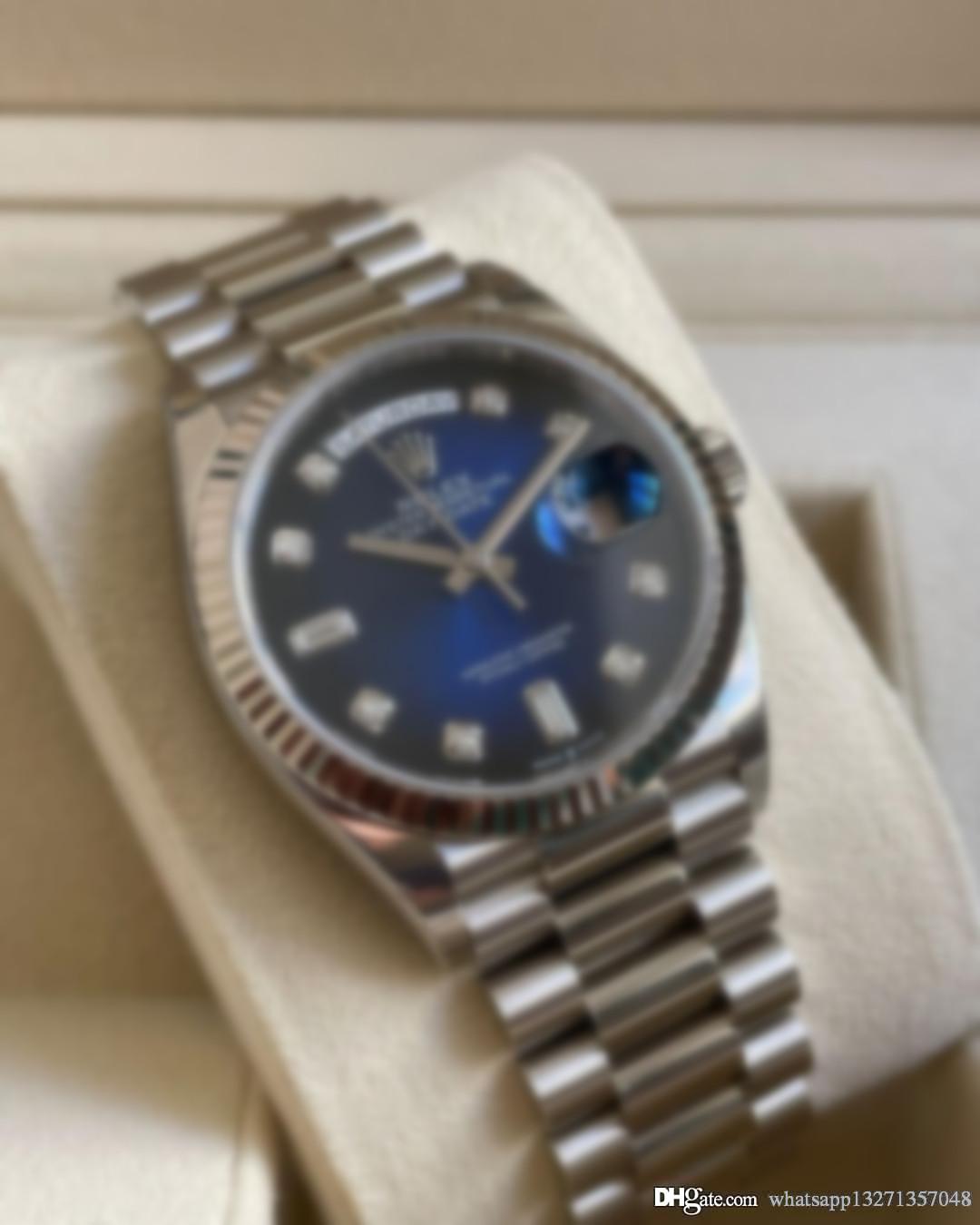 

AAA Rolex 36mm Men Band Watches Automatic Menchanical Movement Sapphire Glass Steel Women With Original Green Boxes Rolexwatch A3