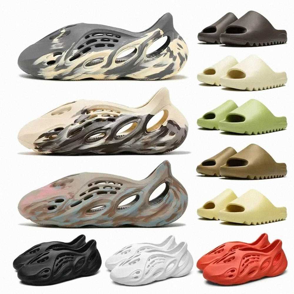 

2022 Resin Foam Runner Sandals runners man woman slipper lu Moon Gray Clay Mineral Blue Earth Brown clog triple black Sandals nmd zoom, 18