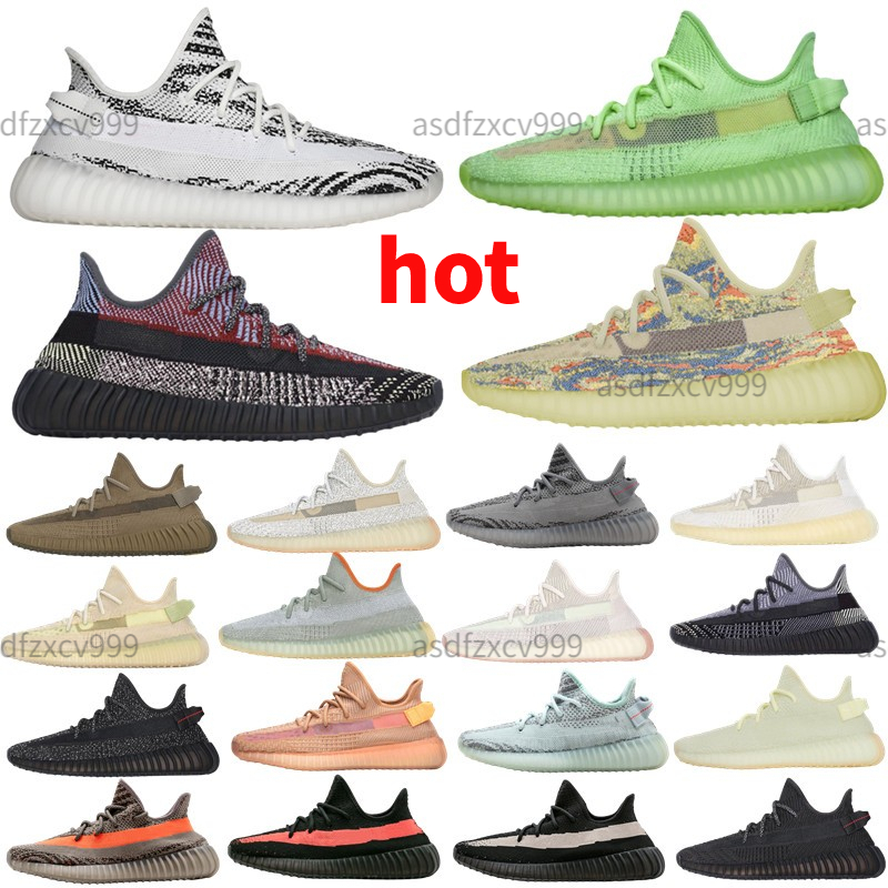 

22 Designer v2 Casual Shoes Slippers Oreo White Synth Antlia Yecheil Reflective Zebra White ''V2''YEEZIES''BOOSTs''yezzies''350, Box