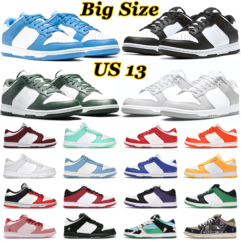 

Big Size US 13 Men Running Shoes Women Panda Black White UNC Syracuse Photon Dust Grey Fog Coast Mens Trainers Outdoor Sports Sneakers, 10