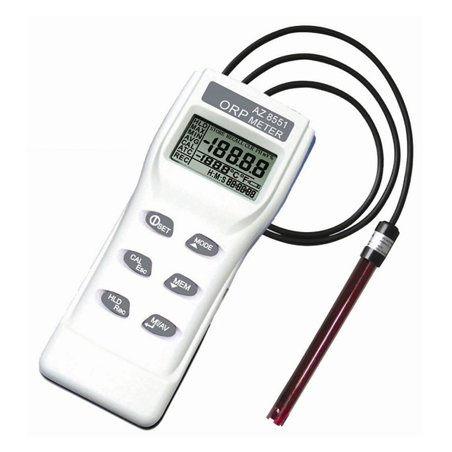 

Professional AZ8551 Digital Oxidation Reduction Potential ORP Meter Water Quality Monitor pH / ORP meter