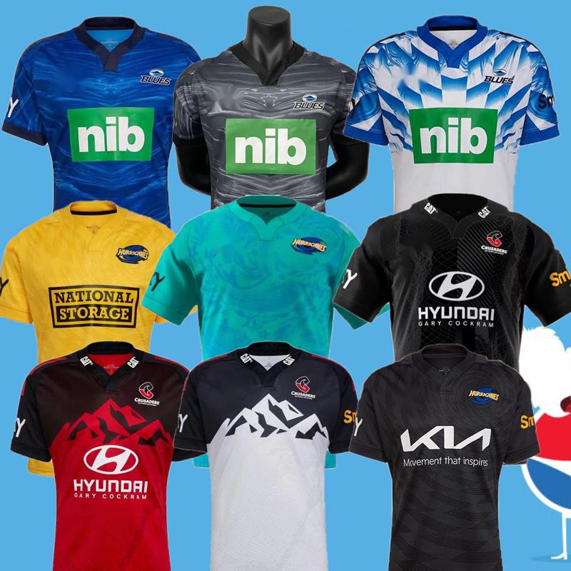 

2022 2023 NEW Hurricane Highlander Blues crusader RUGBY JERSEYS ZEALAND 22 23 Mens Super Moana Jersey top quality t shirt S-5XL home Game away Australia