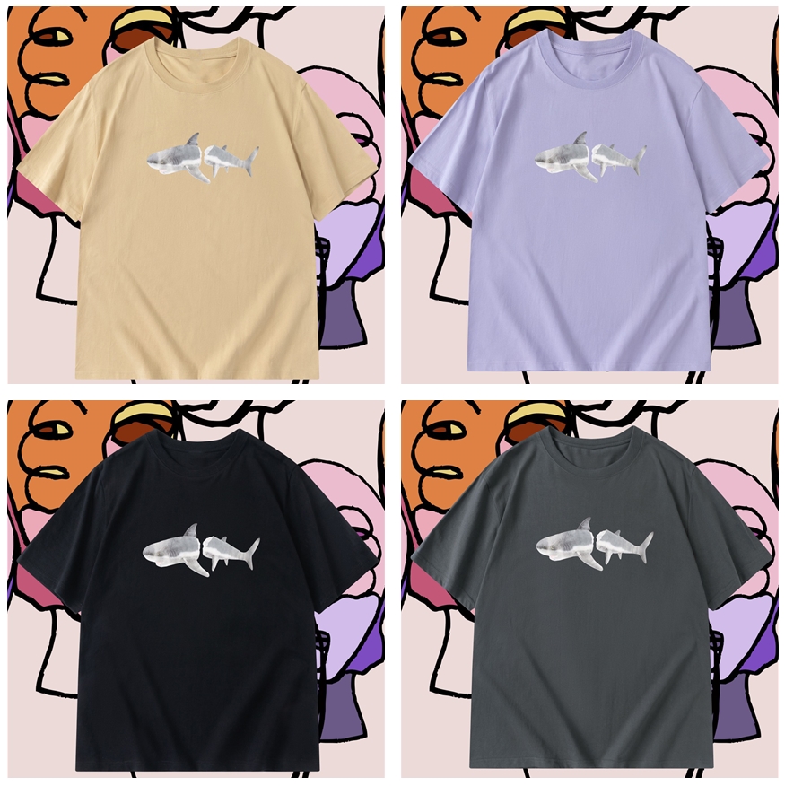 

Designer mens summer T-shirt Palms letter print casual tide Tops tees Angels womens angel t shirt shark graffiti Clothes spray letter short sleeve top Asian size S-3XL
