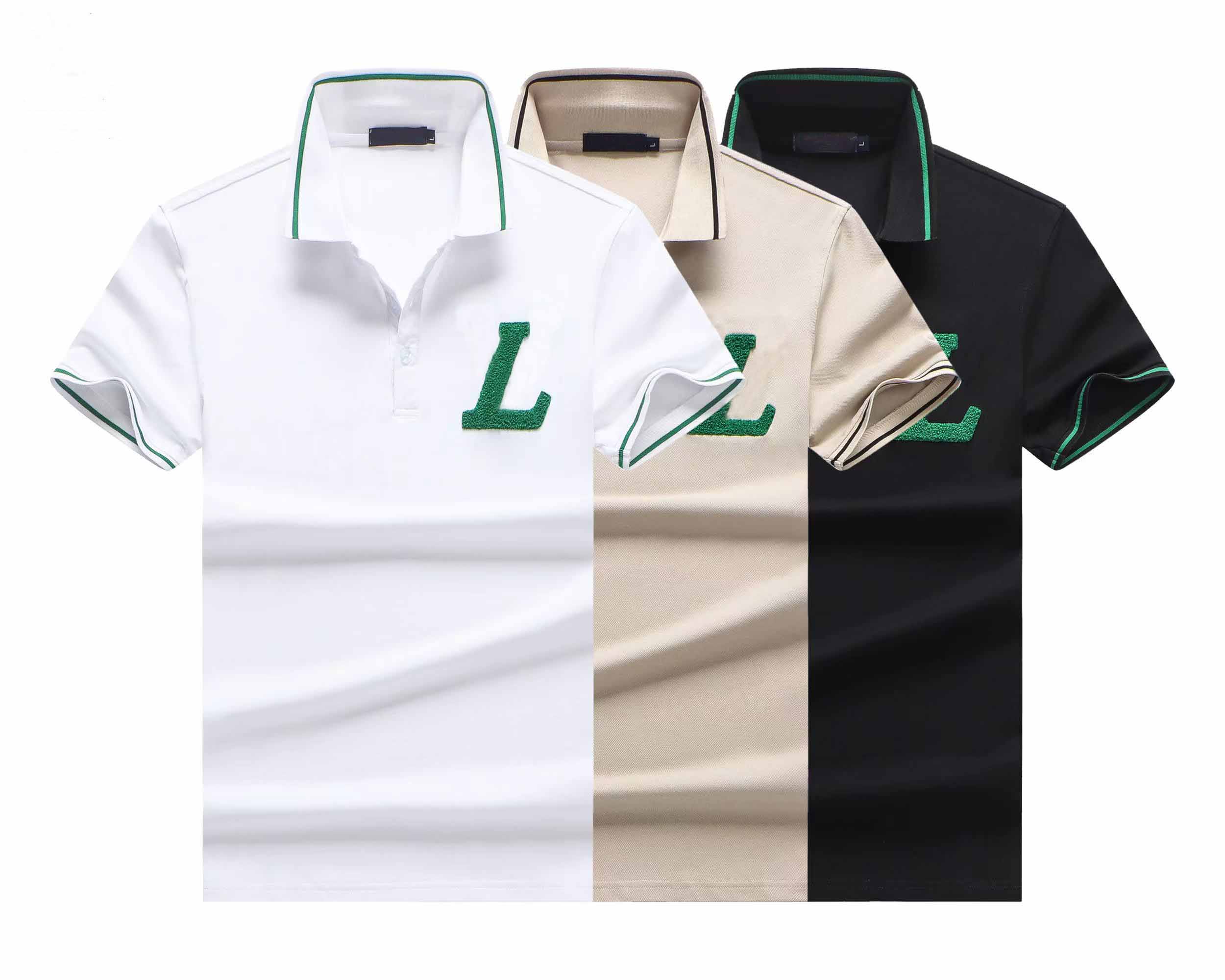 

Mens Designer Polos Brand Embroidery clothing men fabric letter polo t-shirt collar casual t-shirt tee shirt tops, Yellow