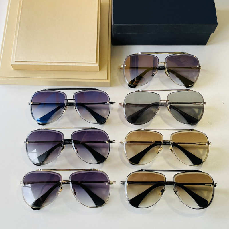 

22ss Top Square Sunglasses Fashion Ladys Designer Gold Glasses New High Quality Sun glasse Metal Frames Grey Gradient Lens 62mm with box