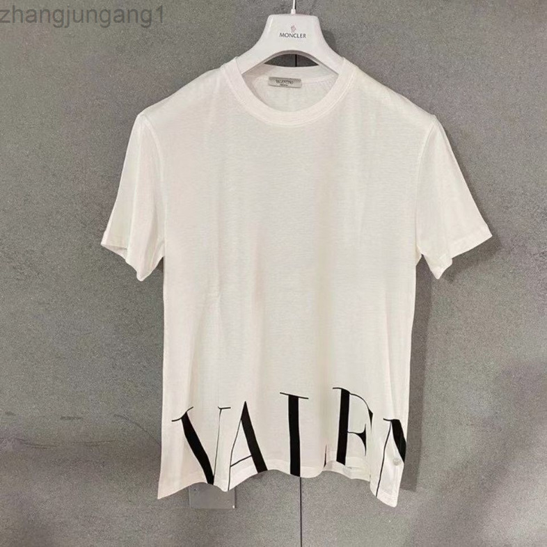 

22sss Designer Summer Upscale Vlts Round Neck T-shirt Short Sve Loose Men And Women Lovers Pure Cotton Vt Versatile Half Sve Fashion Brand Sweatshirt, No sale