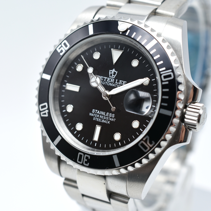 

2022 PETER LEE With Box mens watches 41mm Mechanical automatic watch Ceramic bezel Sapphire master sports watch Glide buckle 2813 movement men wristwatch