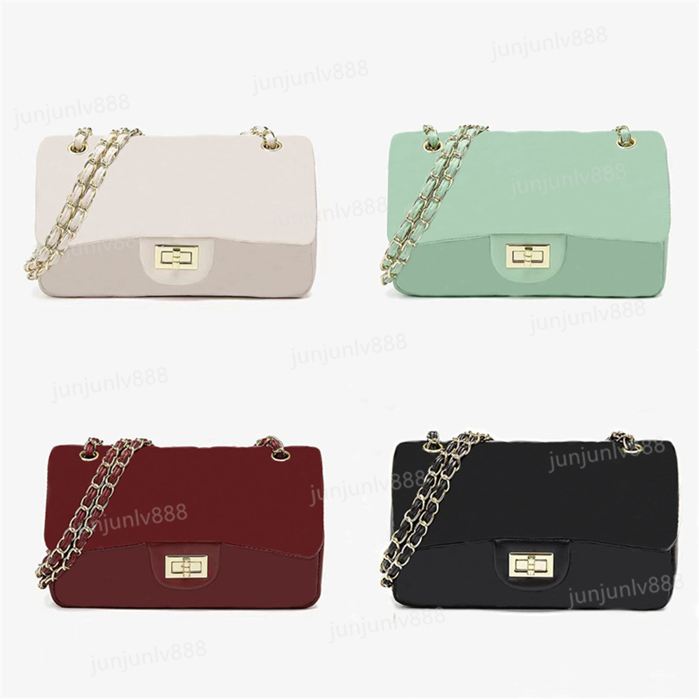 

Luxury Goatee caviar Skin Luxury Designer Handbag Classic Turn sub bag Ladies brand bag Multi-colour leather banquet bag 25cm, Silver chain