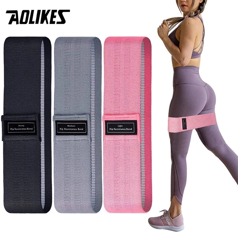 

AOLIKES Fitness Rubber Band Elastic Yoga Resistance Bands Set Hip Circle Expander Bands Gym Fitness Booty Band Home Workout 220615, Grey