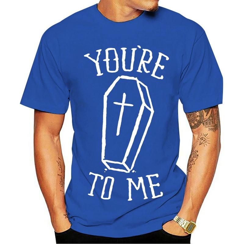 

Men' T-Shirts You Dead Me T Shirts Women Men Black Goth Harajuku Punk Tops Tee Shirt Tshirt Summer Style Clothing Short Sleeve Plus Size, White