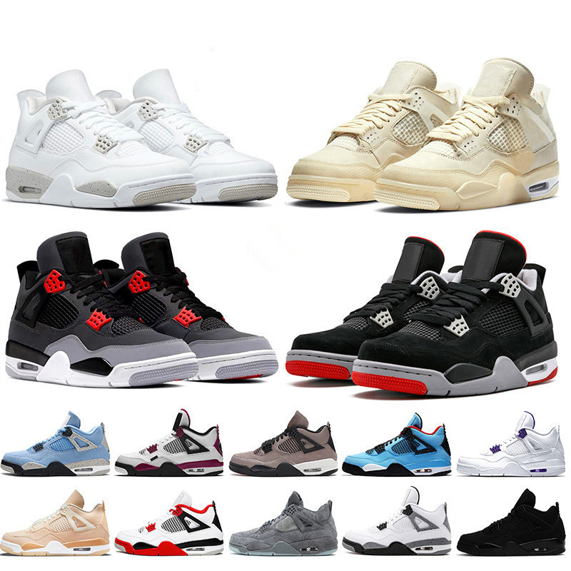 

Big Size Basketball Shoes Men Women Jumpman 4 4s Sail White Oreo Off Infrared Fire Red Off Bred Trainers University Blue Psgs Black Cat Sneakers, D23 alternate 89 36-47