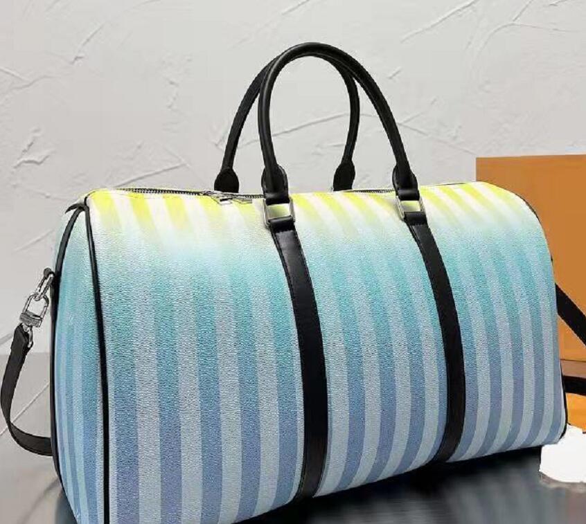 

High Quality Duffel Bag Gradient Luxury Lady Travel Bags Men Gentleman Luggage Commerce Leather Large Capacity Handbags Sport Outdoor Packs Tote, This link is not sold separately