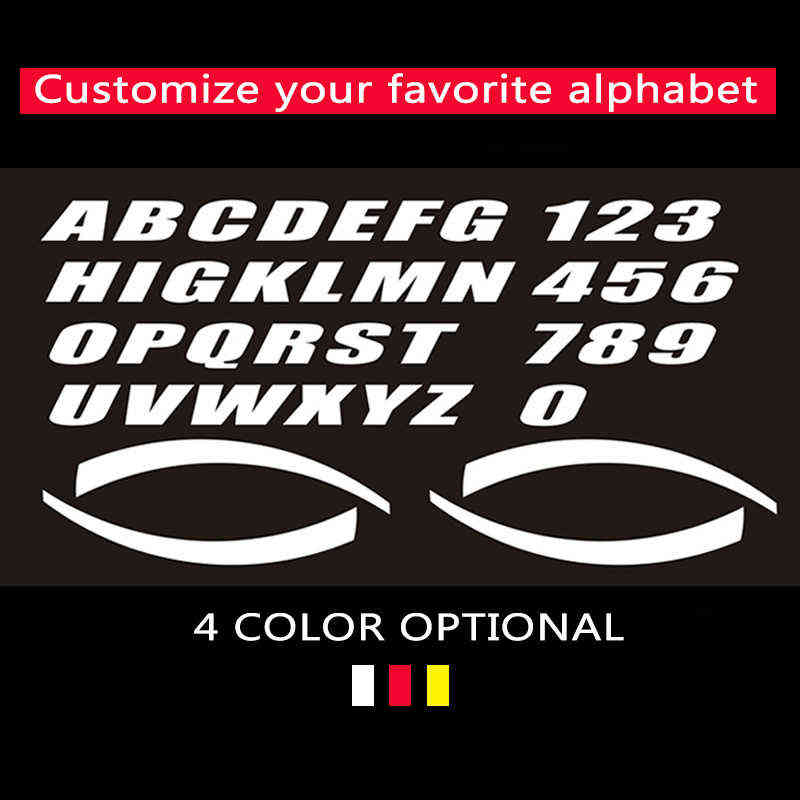 

2.7cm Height Wheel Stickers Car Tuning Universal 3D Permanent PVC Lettering Sticker Personalized Automotive Tire Decor Stickers Y220609, White