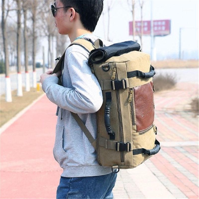 

Backpack Men's Bag Military Nylon Leisure Knapsack Tactical Bags Waterproof Hiking Multi-functional 14 Inch Chest Shoulder, Black