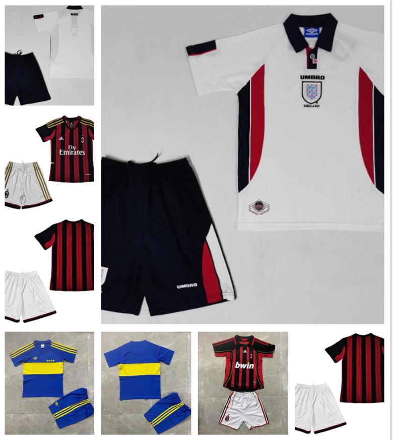 

kids kit Retro Cantona ZIDANE HENRY Soccer Jerseys Manchester Argentina 1981 06 13 98 Beckham Giggs Maradona football shirt99