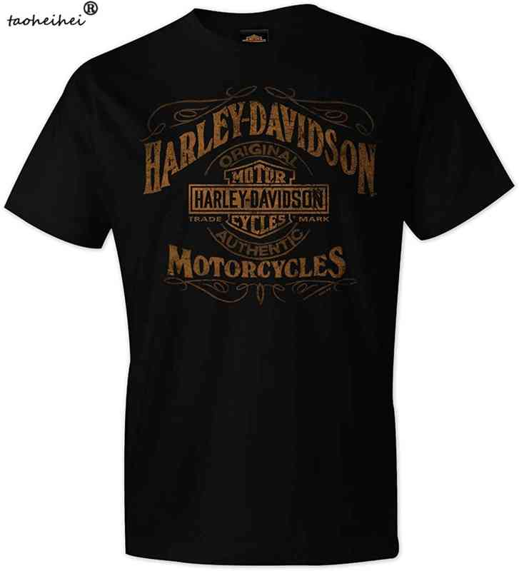 

Harleys Davidsons Fashion T-Shirt, Men's T-Shirt, Short-Sved Tee, Men's Clothing, Cotton Tops TT66, Black