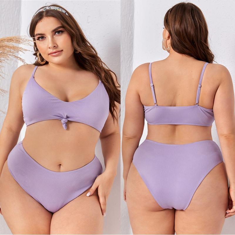 Women&#039;s Swimwear 2022 Women Bikinis Set High Waist Swimsuit Plus Size Push Up Larges Big Plussize Swimming Suits Bathing Beachwear-image-760177802