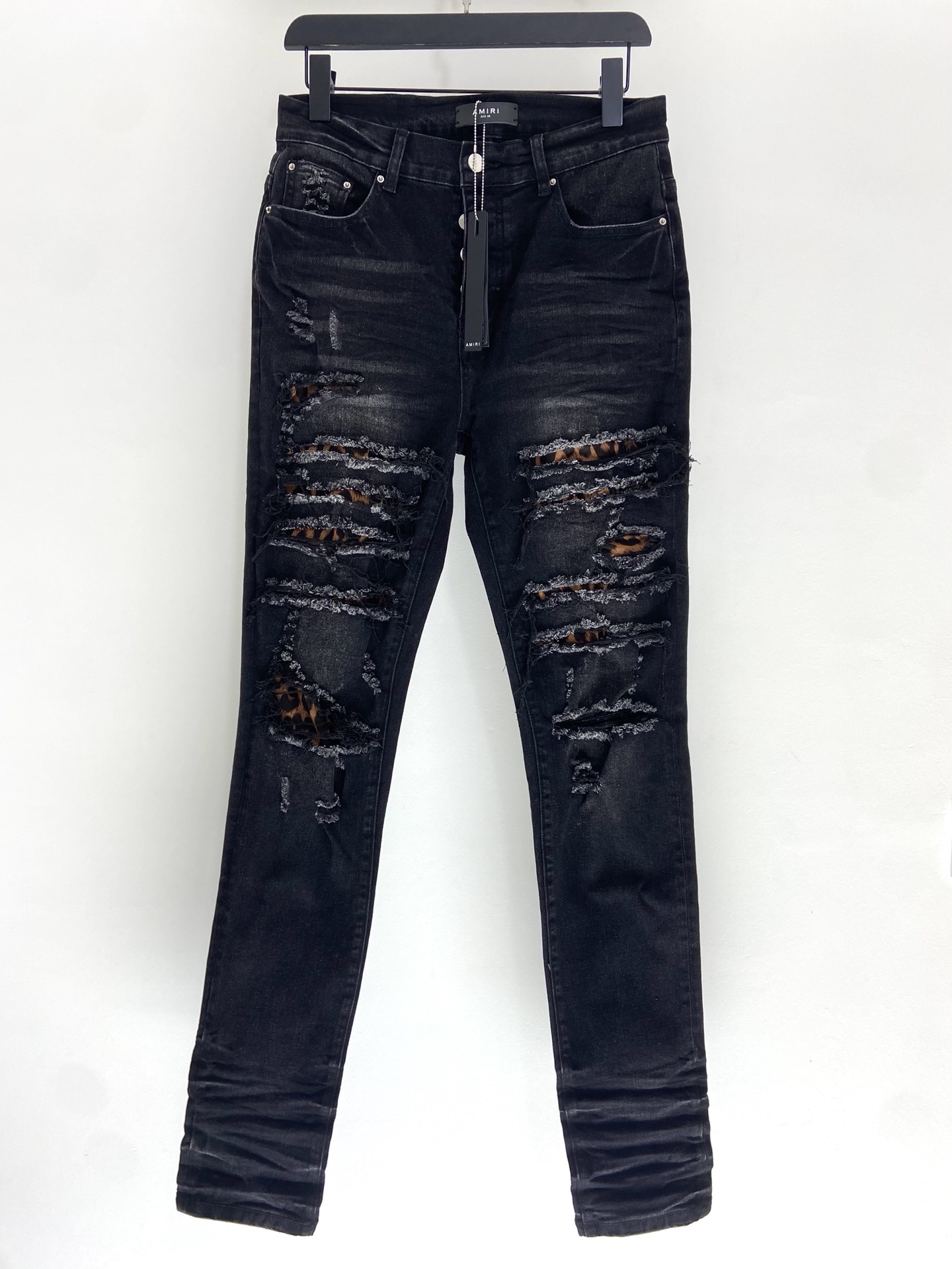 

Mens 2022 fall new fashion mens designer US size jeans HIGH QUALITY ~ tops men s designer skinny jeans, Black
